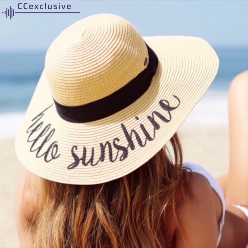 C.C. Exclusives Embroidered Sun Hat